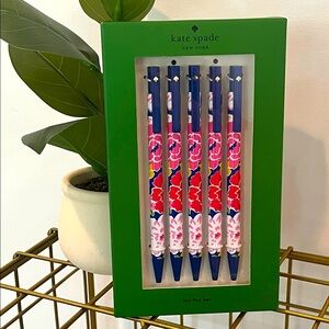Kate Spade Sunset Blooms Click Pen Set of 5